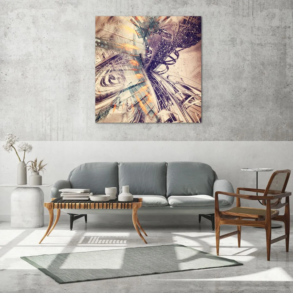 Impression sur verre - Image sur verre - En grande hâte - 70x70 cm