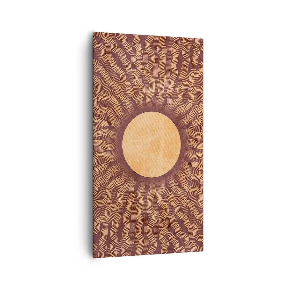 Impression sur toile - Image sur toile - Icône du soleil - 55x100 cm