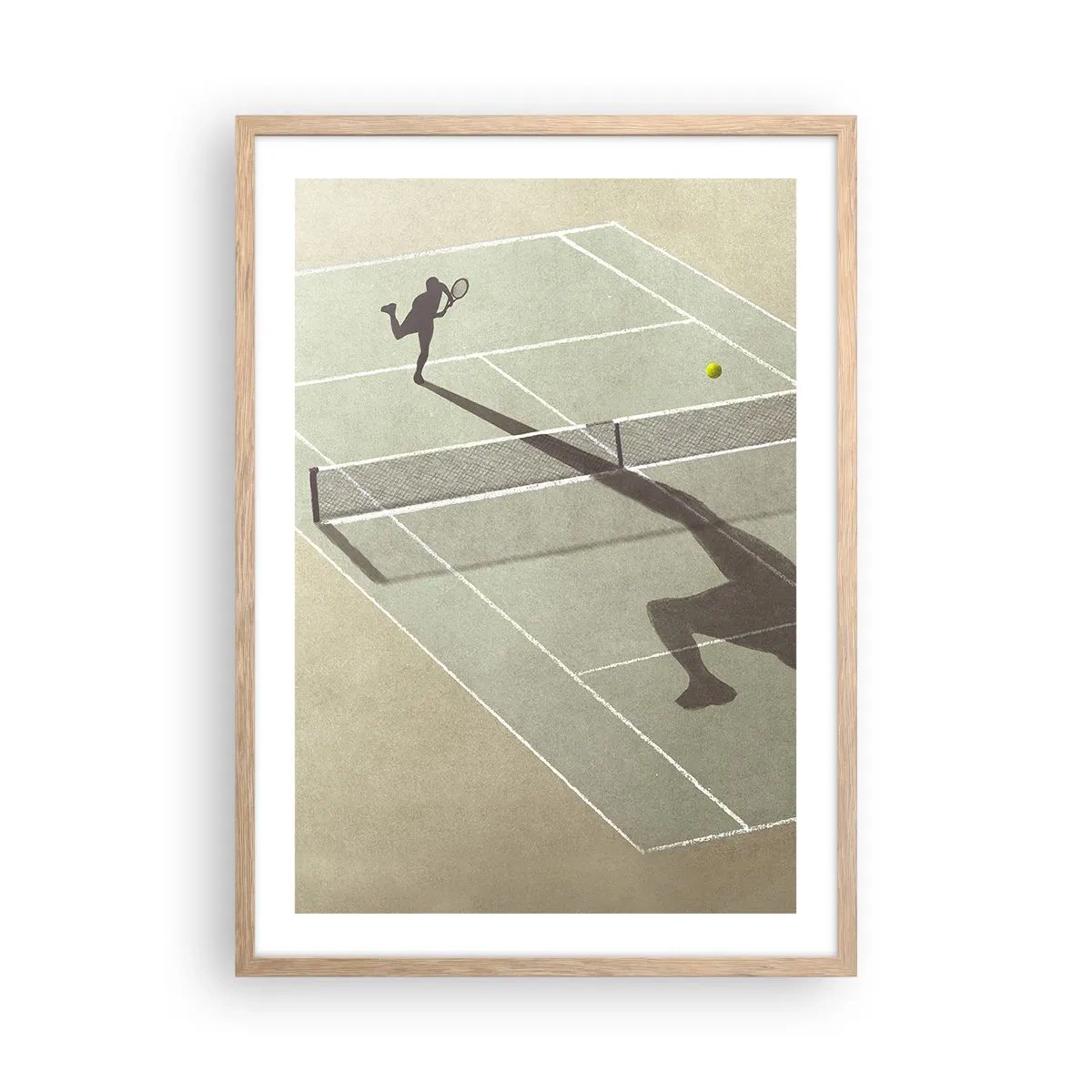 Affiche dans un chêne clair - Poster - Dépassement de soi - 50x70 cm