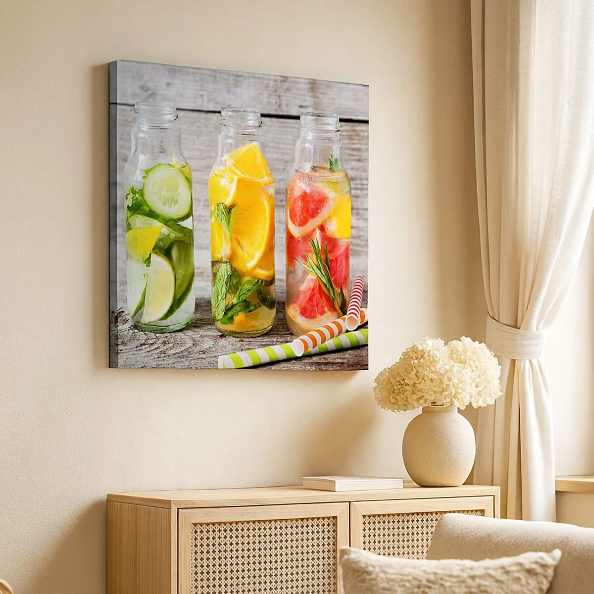 Impression sur toile - Image sur toile - Sain par nature - 30x30 cm