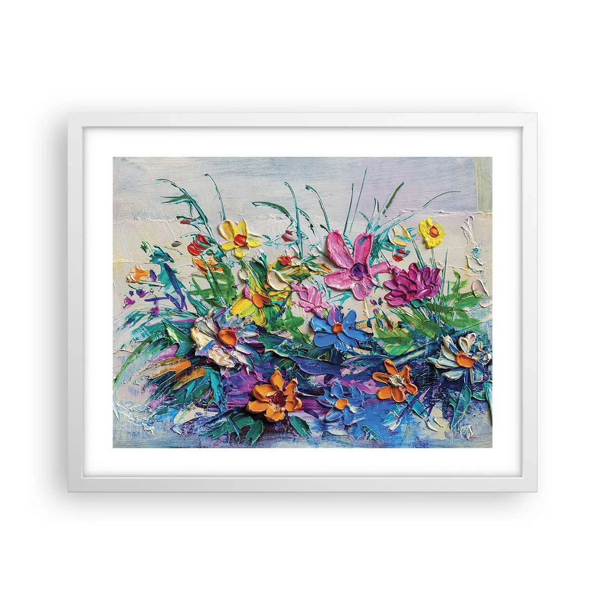 Affiche dans un cadre blanc - Poster - Absolument pas une nature morte - 50x40 cm