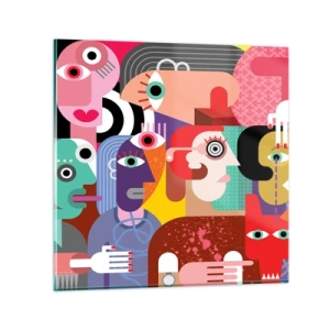 Impression sur verre - Image sur verre - Nous par M. Picasso - 70x70 cm