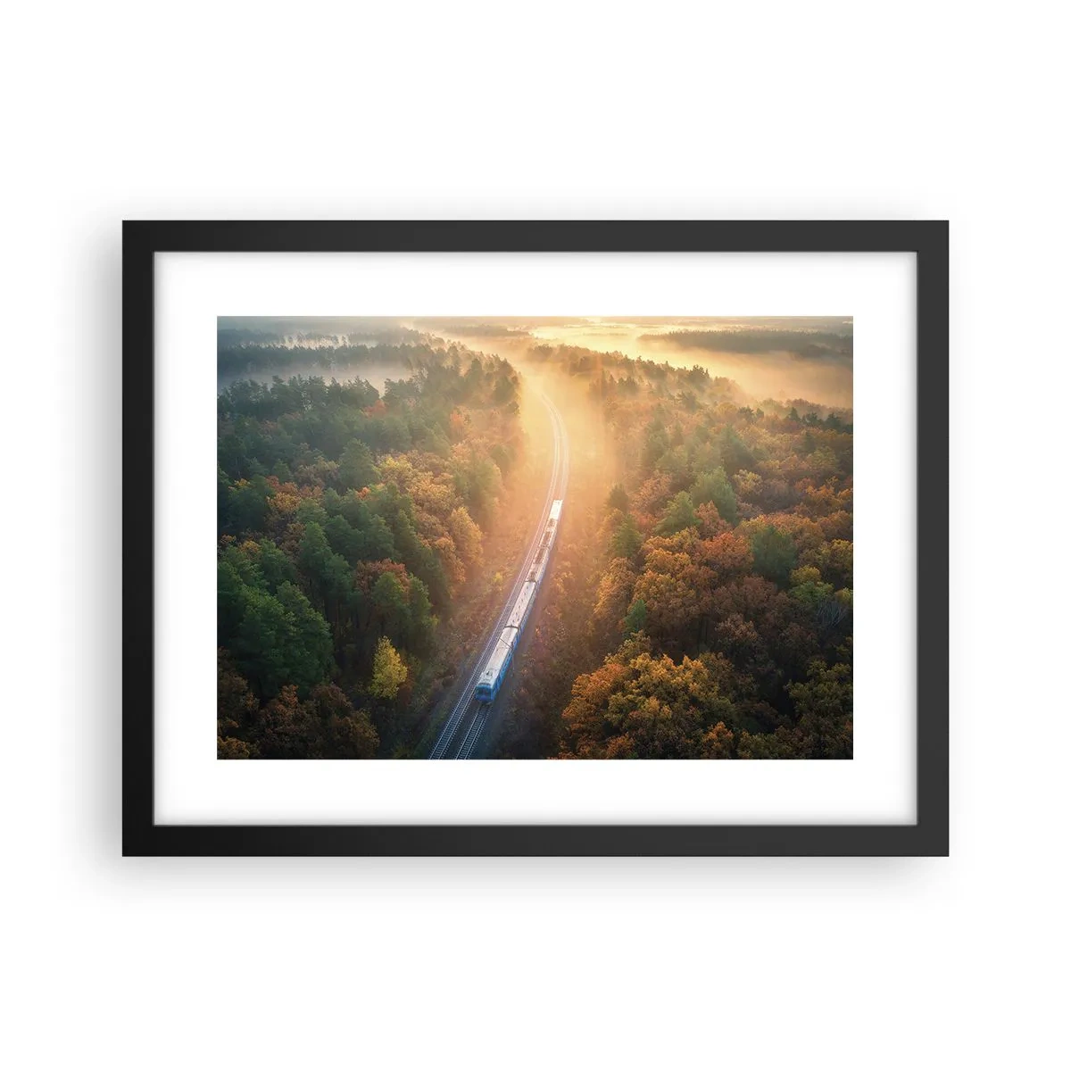 Affiche dans un cadre noir - Poster - Voyage printannier - 40x30 cm