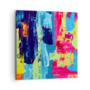 Impression sur toile - Image sur toile - La vie est belle! - 60x60 cm