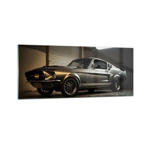 Impression sur verre - Image sur verre - Retour dans le passé - 100x40 cm