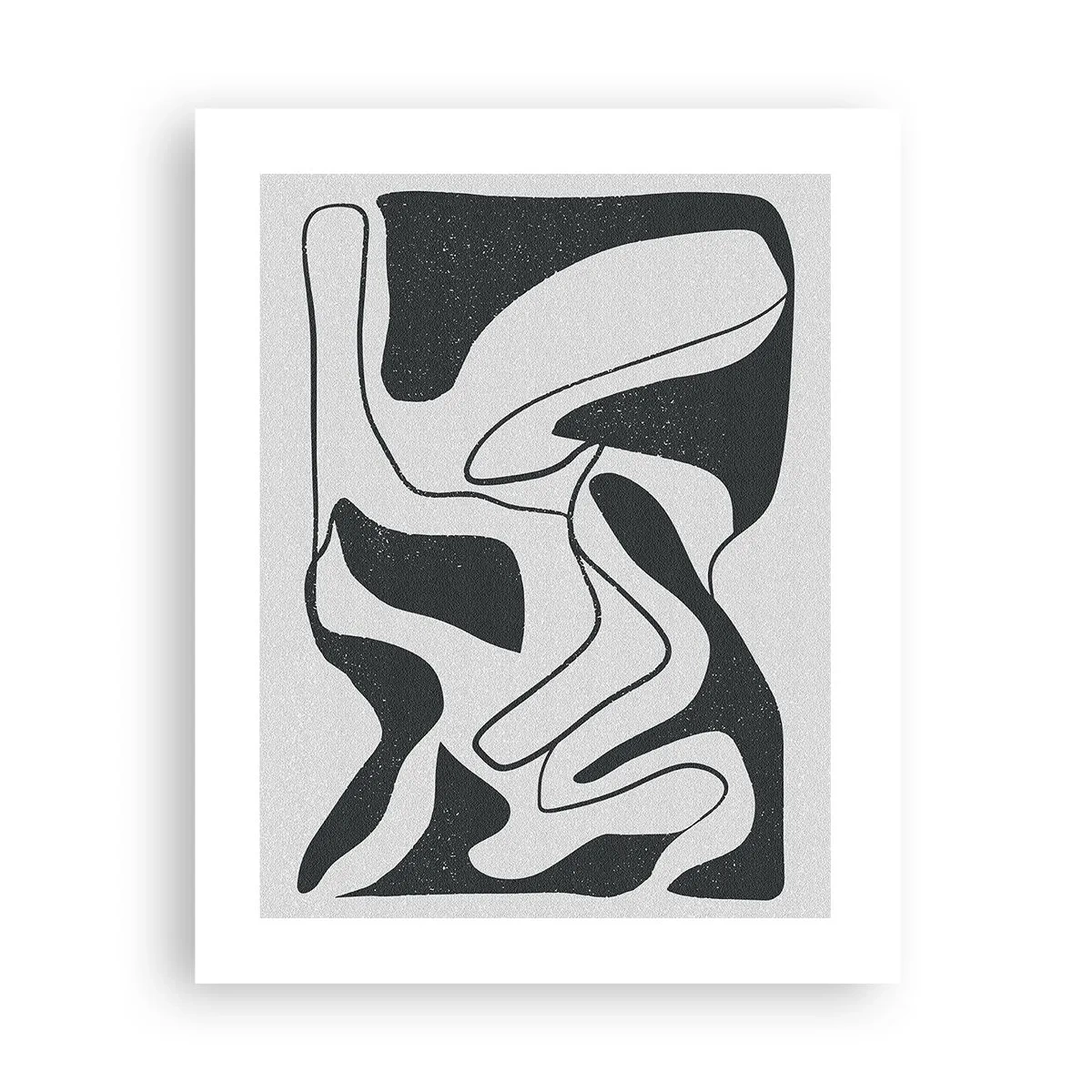 Affiche - Poster - Amusement de labyrinthe abstrait - 40x50 cm