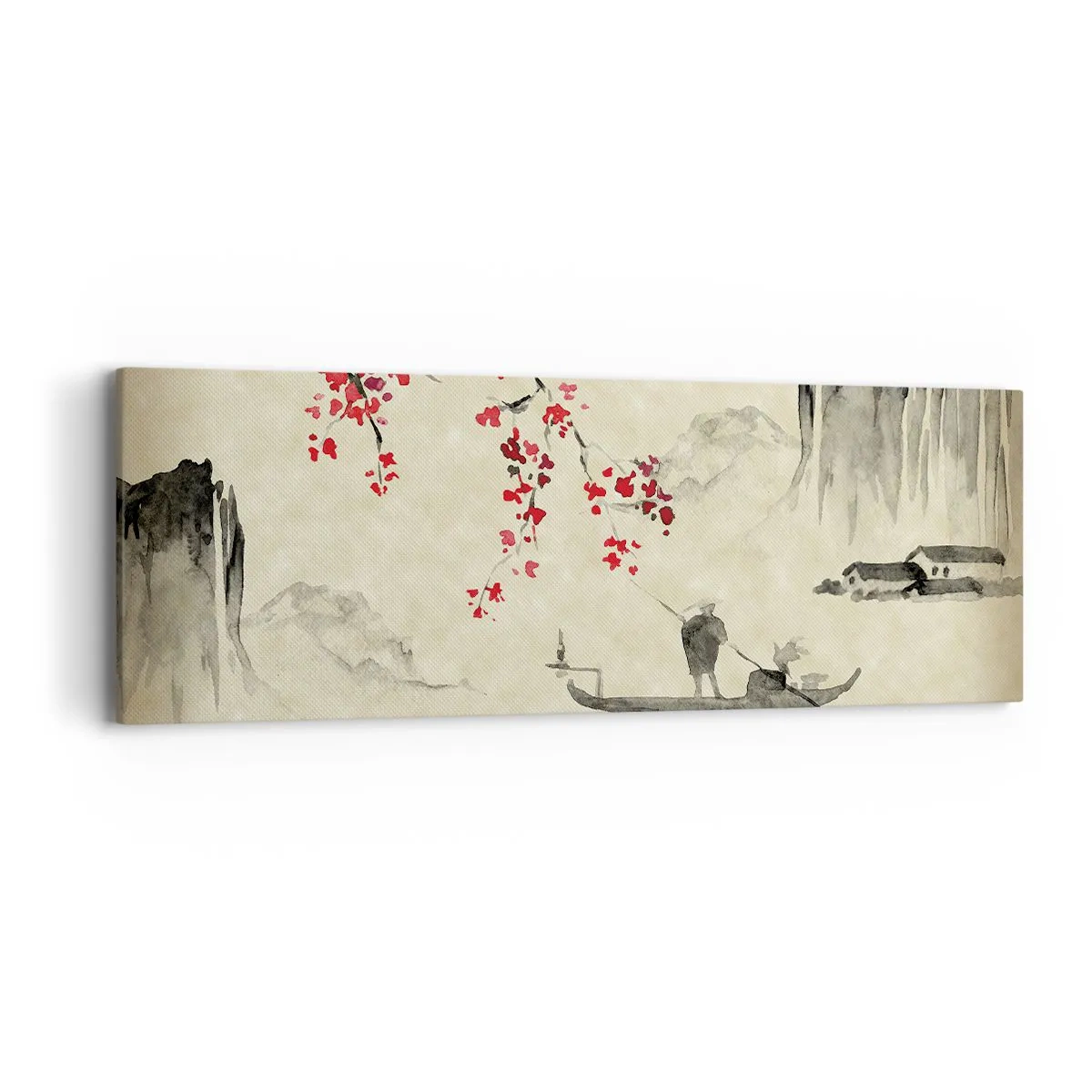 Impression sur toile - Image sur toile - Au pays des cerisiers en fleurs - 90x30 cm