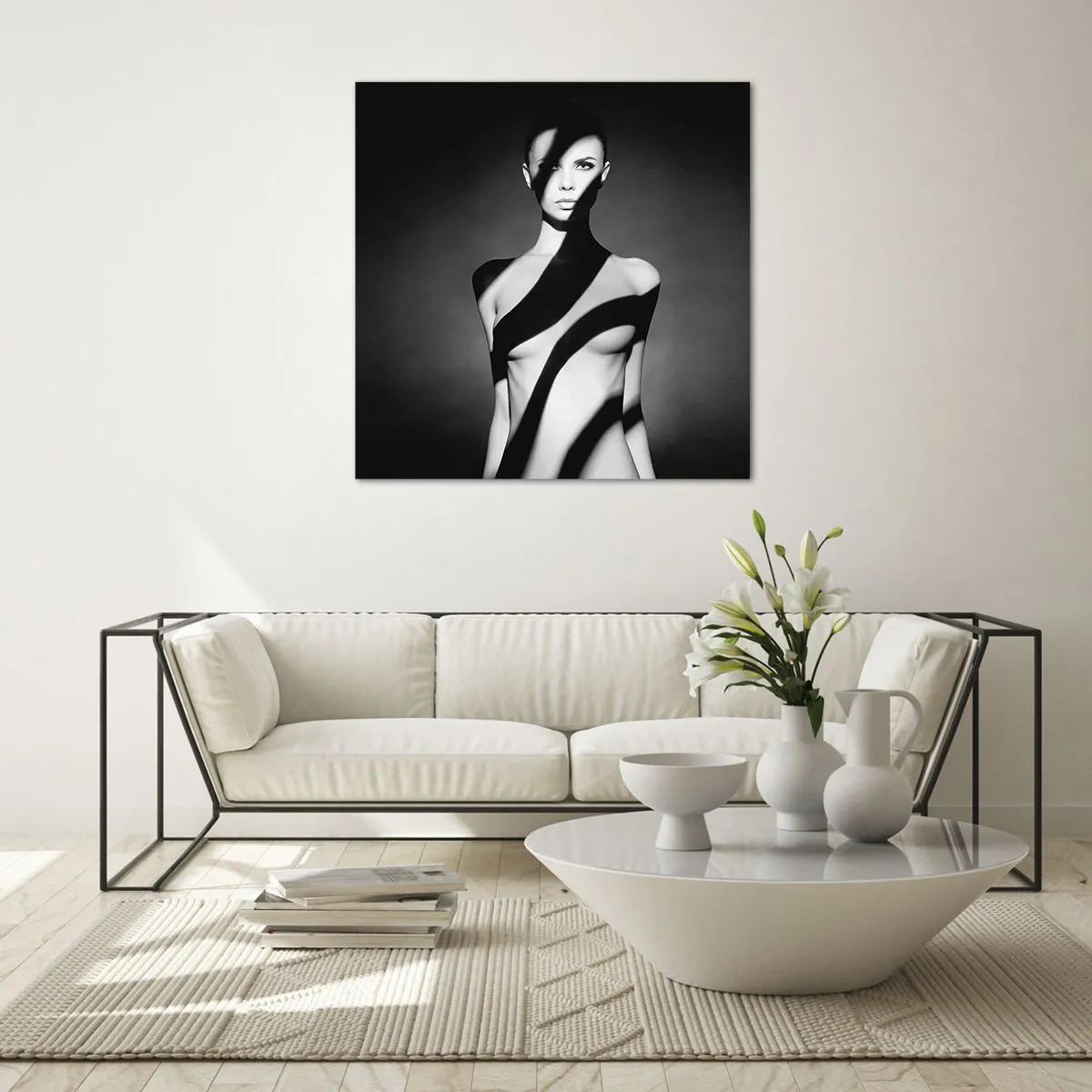 Impression sur verre - Image sur verre - Dans la brillance et l'ombre - 30x30 cm