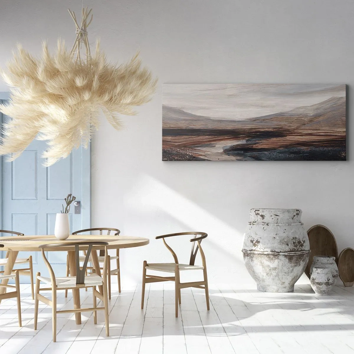 Impression sur toile - Image sur toile - Une vallée tranquille - 90x30 cm