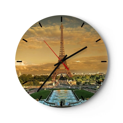 Horloge murale - Pendule murale - La reine de Paris - 40x40 cm