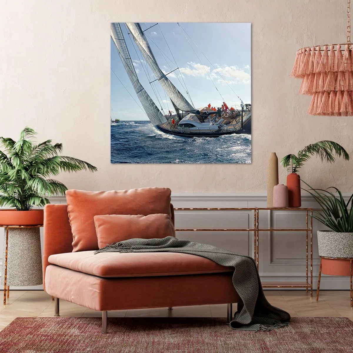 Impression sur toile - Image sur toile - Que le meilleur l'emporte - 40x40 cm