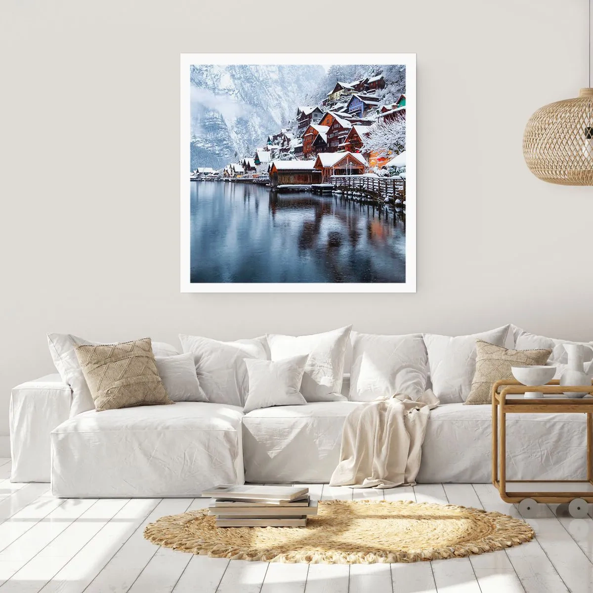 Affiche - Poster - En décoration hivernale - 50x50 cm