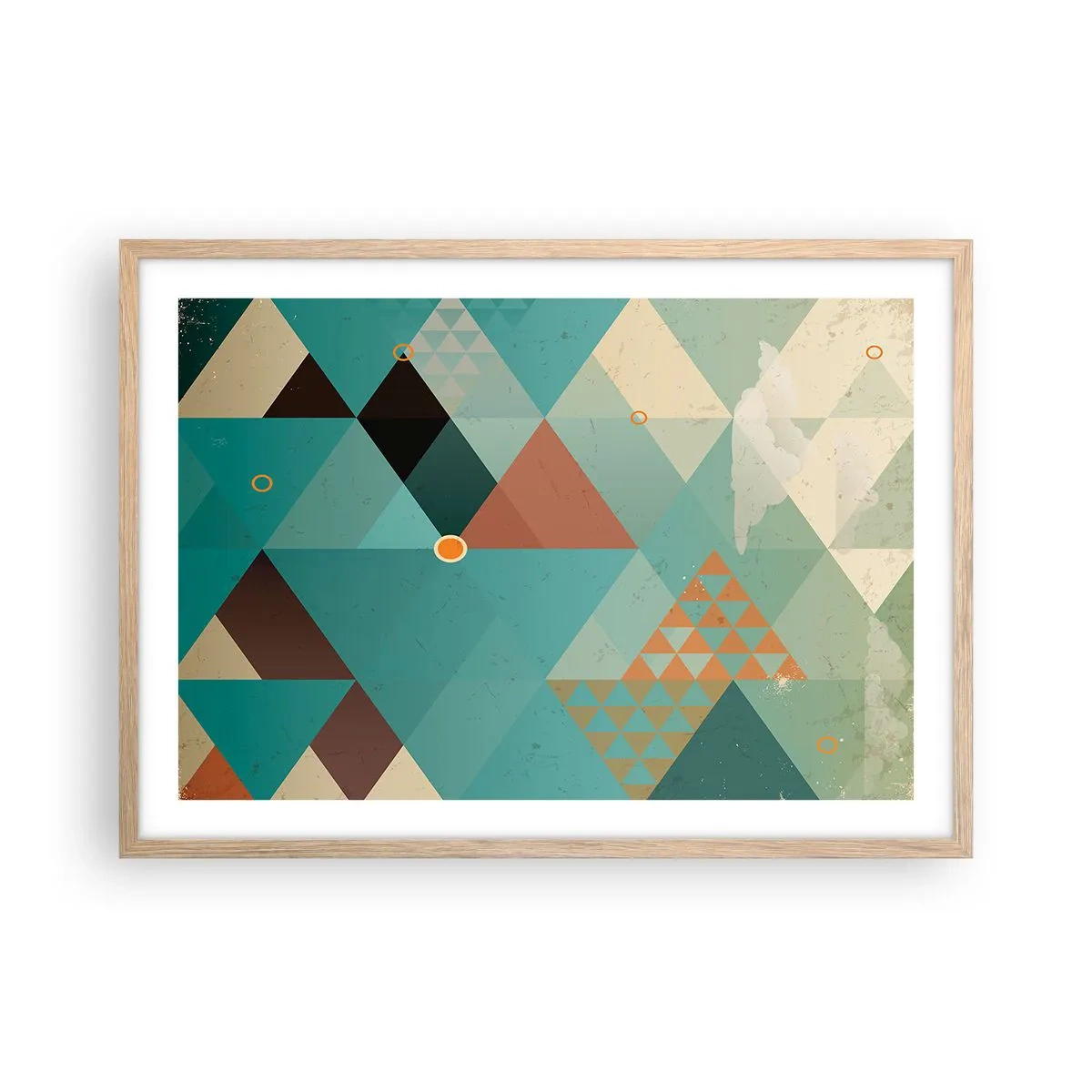 Affiche dans un chêne clair - Poster - Unité de la multiplicité, multiplicité de l'unité - 70x50 cm