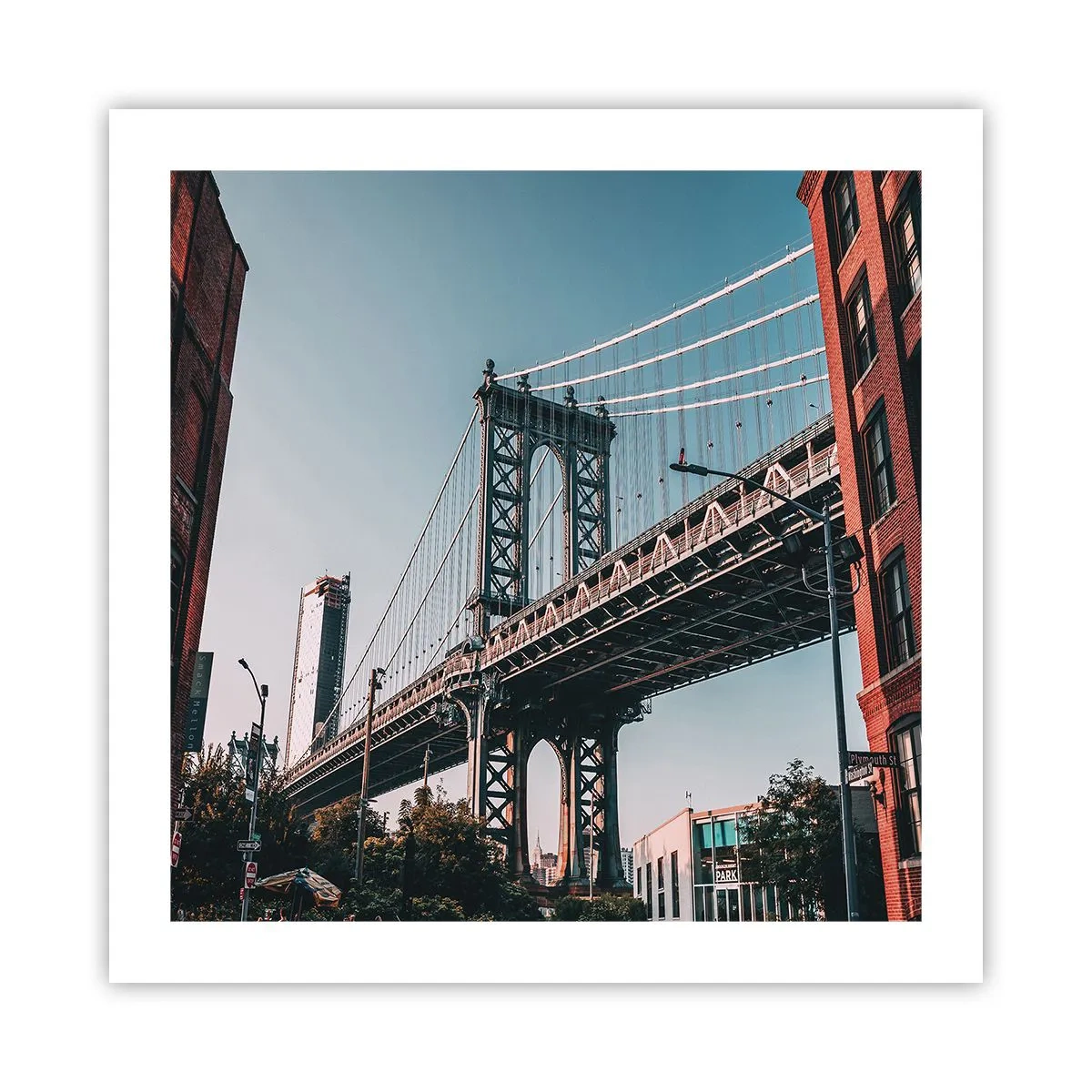 Affiche - Poster - Sur les vagues de la ville - 50x50 cm