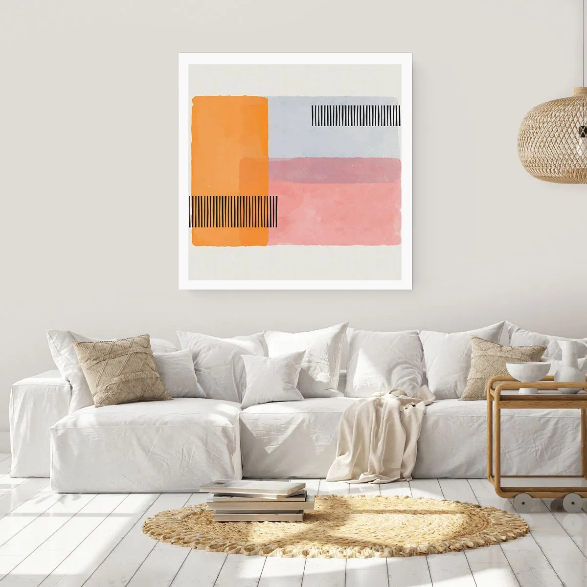 Affiche - Poster - D'un coin à l'autre - 40x40 cm