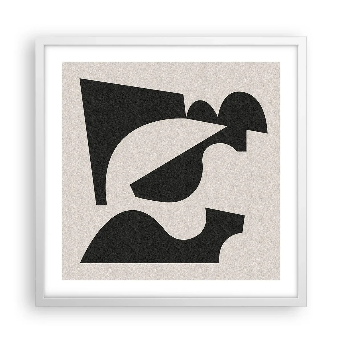 Affiche dans un cadre blanc - Poster - À monter soi-même - 50x50 cm