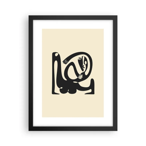 Affiche dans un cadre noir - Poster - Presque du Picasso - 30x40 cm