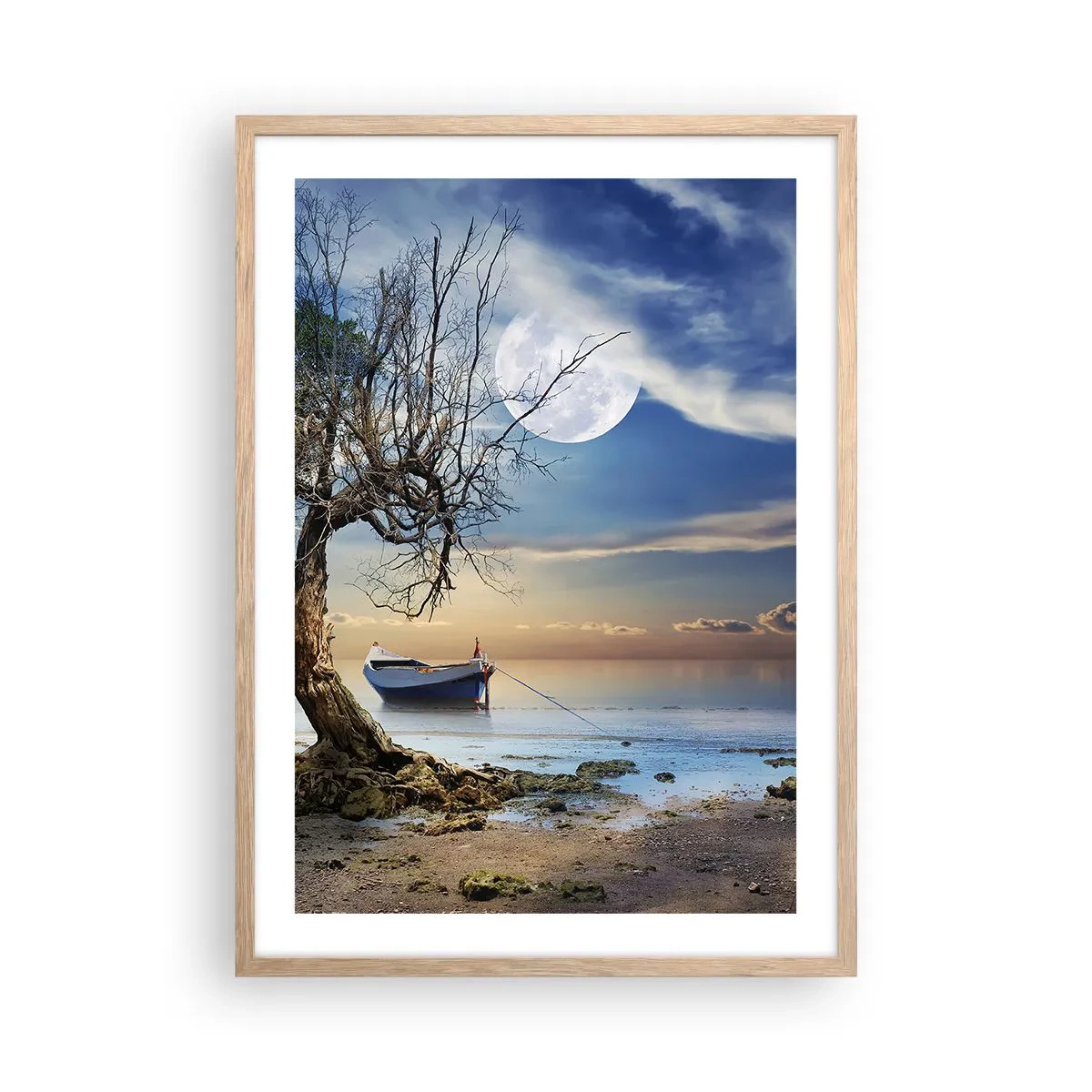 Affiche dans un chêne clair - Poster - Est-ce la fin ou le début ? - 50x70 cm
