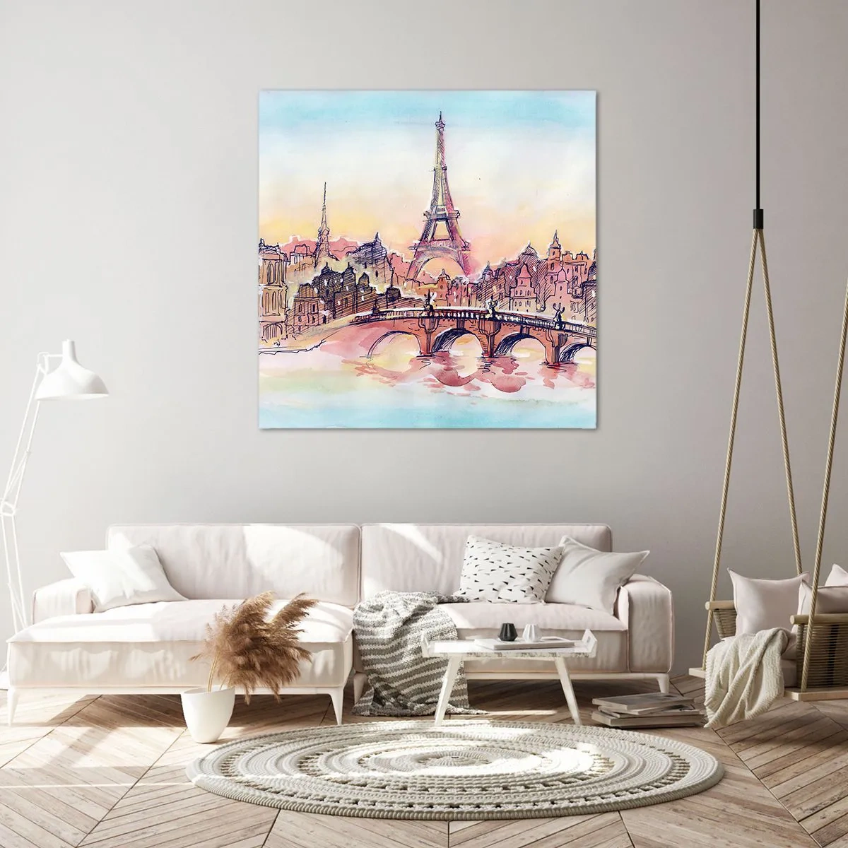 Impression sur toile - Image sur toile - La seule ville de ce type au monde - 50x50 cm