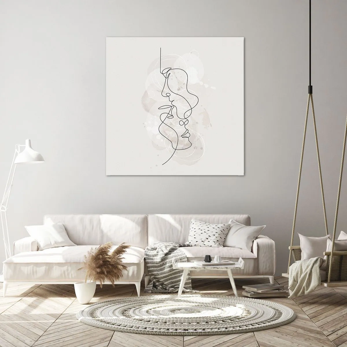 Impression sur toile - Image sur toile - Emmêlé dans une étreinte - 30x30 cm