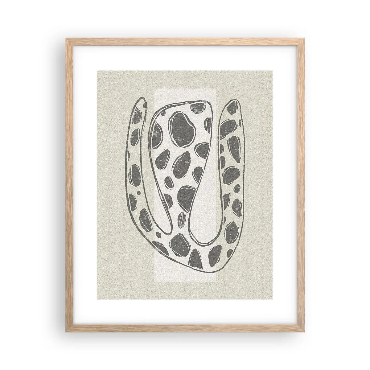 Affiche dans un chêne clair - Poster - Une étrange créature - 40x50 cm