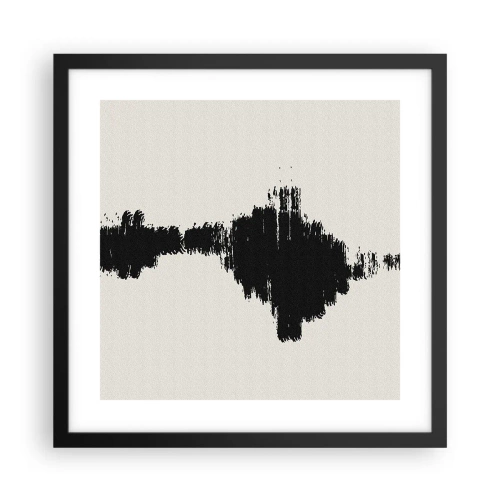 Affiche dans un cadre noir - Poster - Vibrations de l'imagination - 40x40 cm