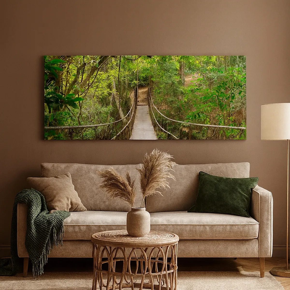 Impression sur toile - Image sur toile - Parce qu'il y a une plante grimpante dans le jardin - 30x30 cm