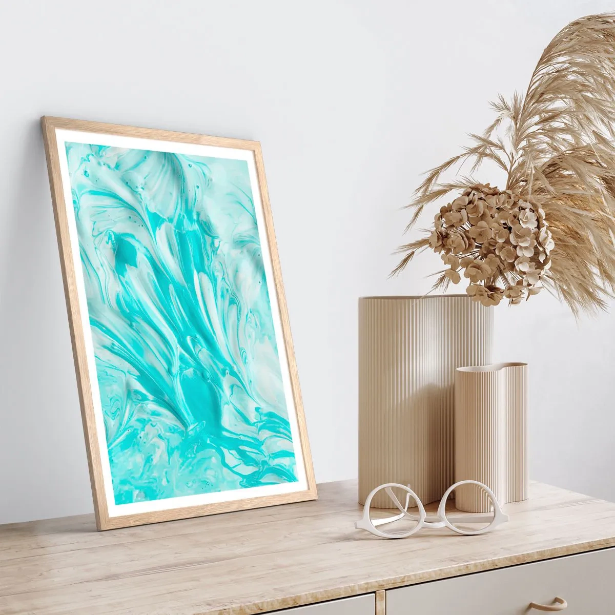 Affiche dans un chêne clair - Poster - Ensemble pour toujours - 50x70 cm