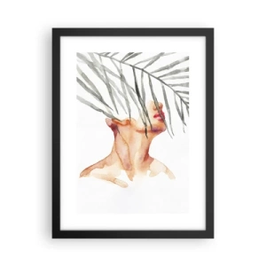 Affiche dans un cadre noir - Poster - Sentez le pouls des tropiques - 30x40 cm