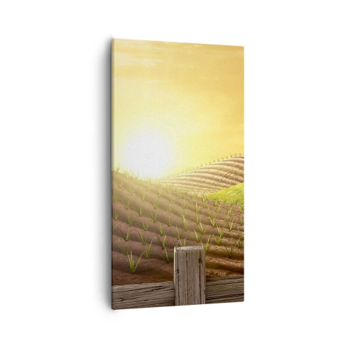 Impression sur toile - Image sur toile - Une ferme comme dans un conte de fées - 55x100 cm