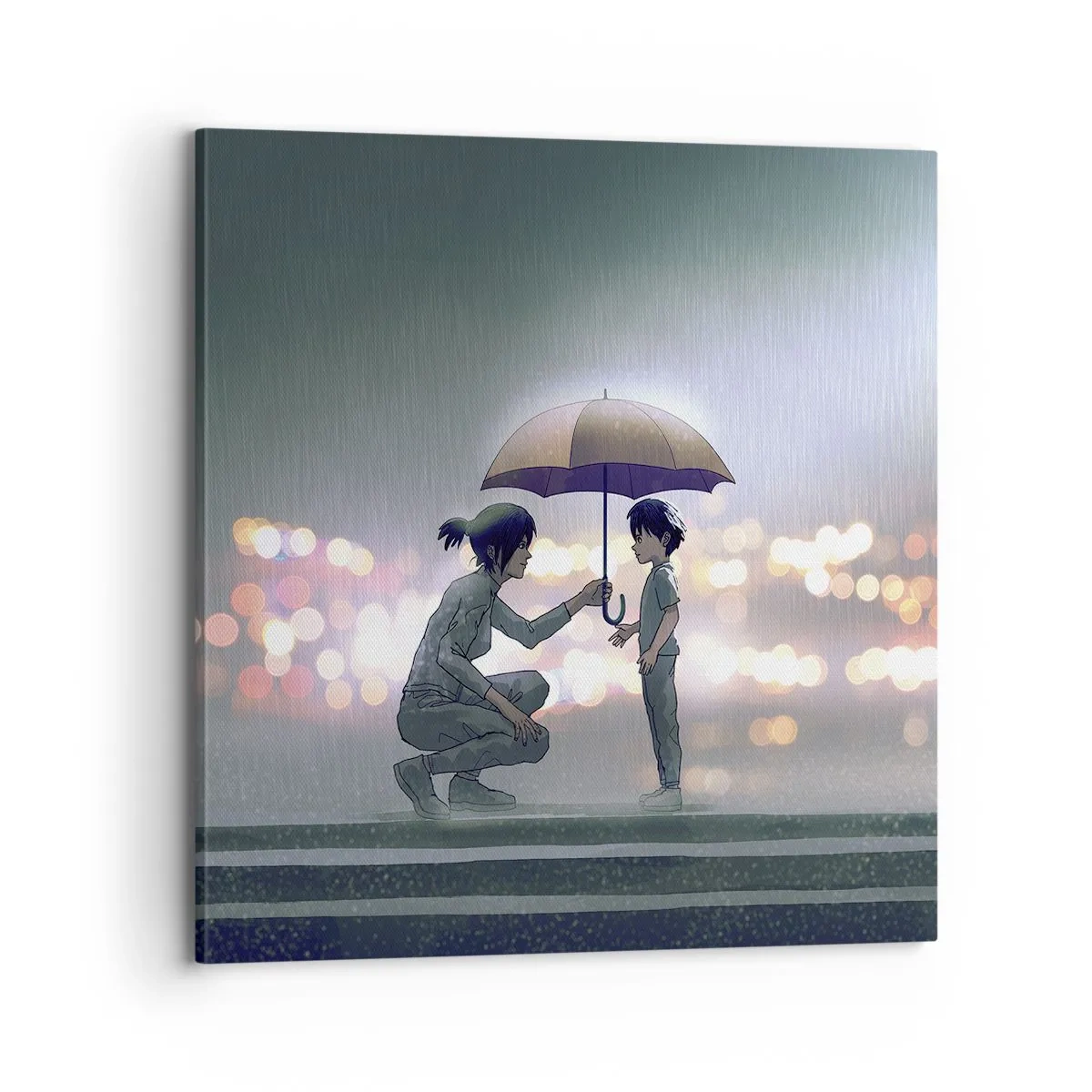 Impression sur toile - Image sur toile - Et maintenant, tout va bien - 70x70 cm