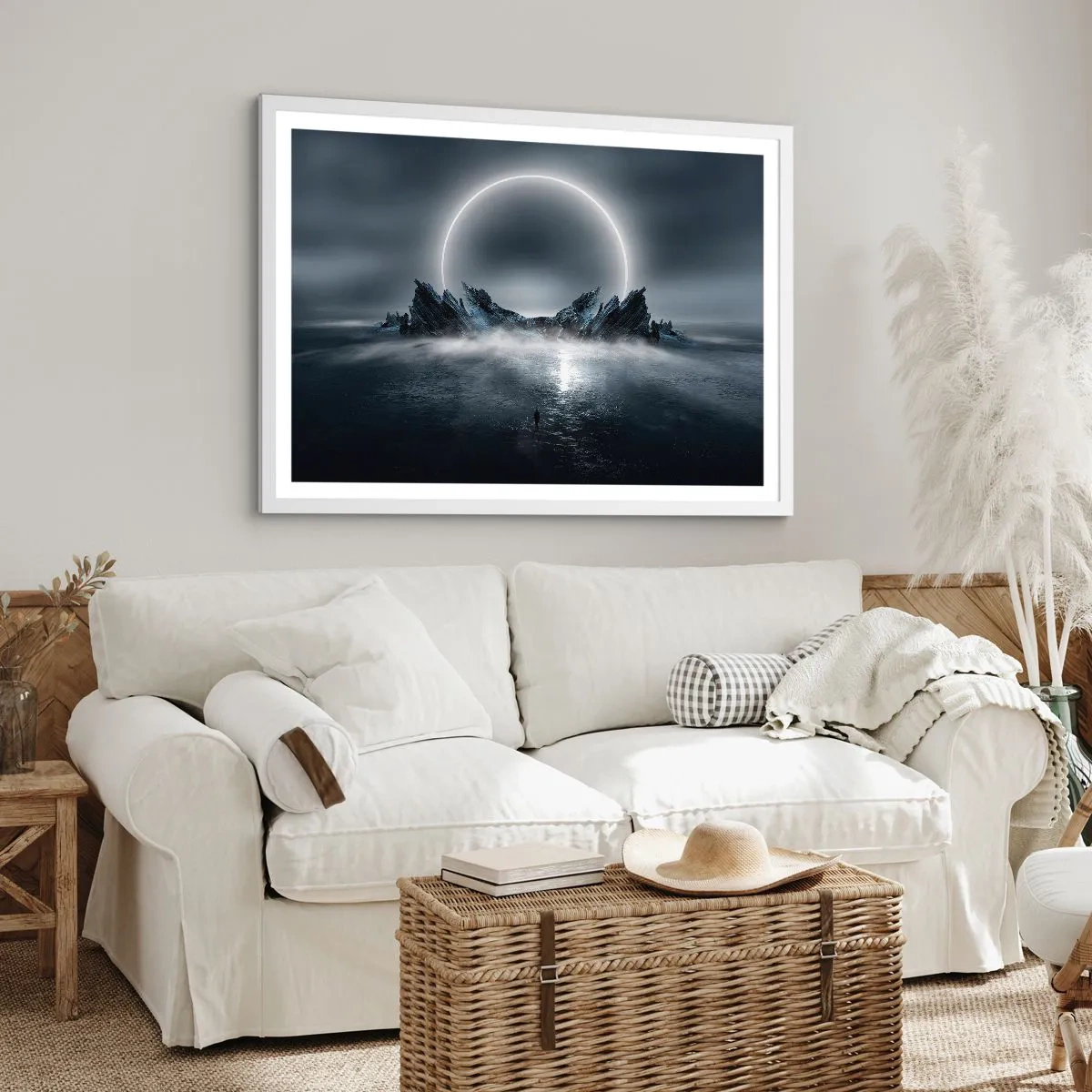 Affiche dans un cadre blanc - Poster - La fin de l'histoire - 100x70 cm