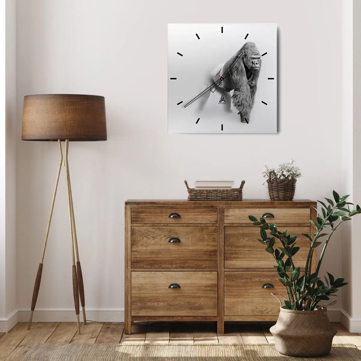 Horloge murale - Pendule murale - Confiant en sa force - 40x40 cm