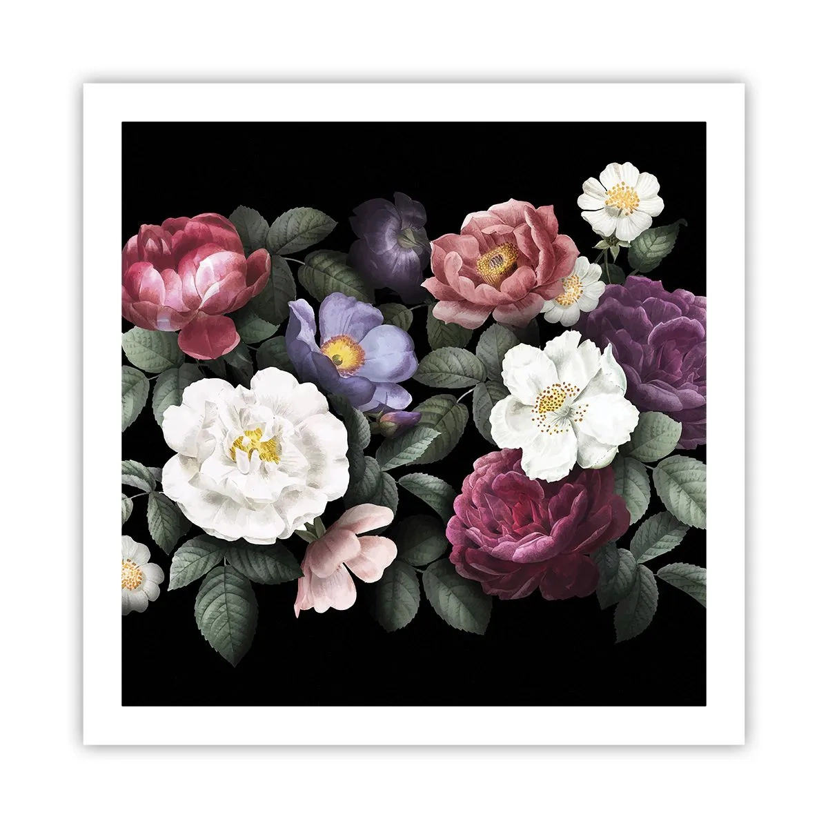 Affiche - Poster - D'un jardin anglais - 60x60 cm