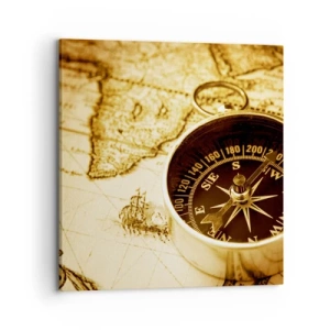 Impression sur toile - Image sur toile - Est ou ouest? - 70x70 cm