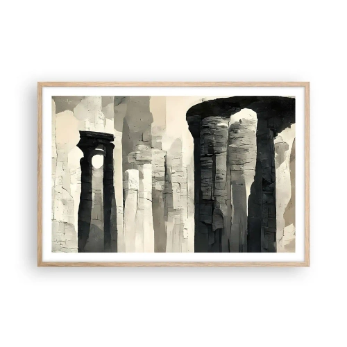 Affiche dans un chêne clair - Poster - La majesté de l'Antiquité - 91x61 cm