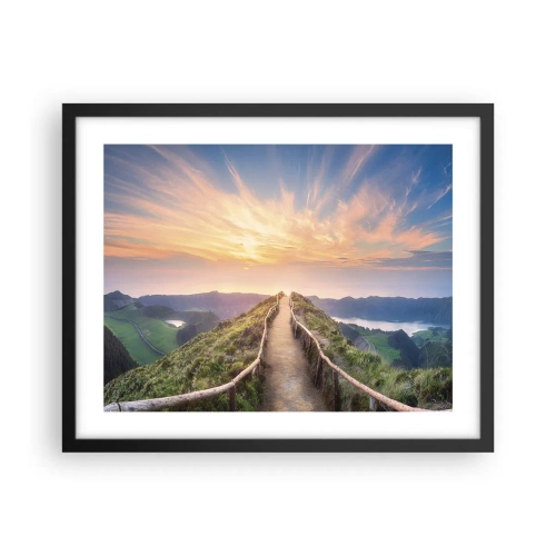 Affiche dans un cadre noir - Poster - Proche du ciel - 50x40 cm