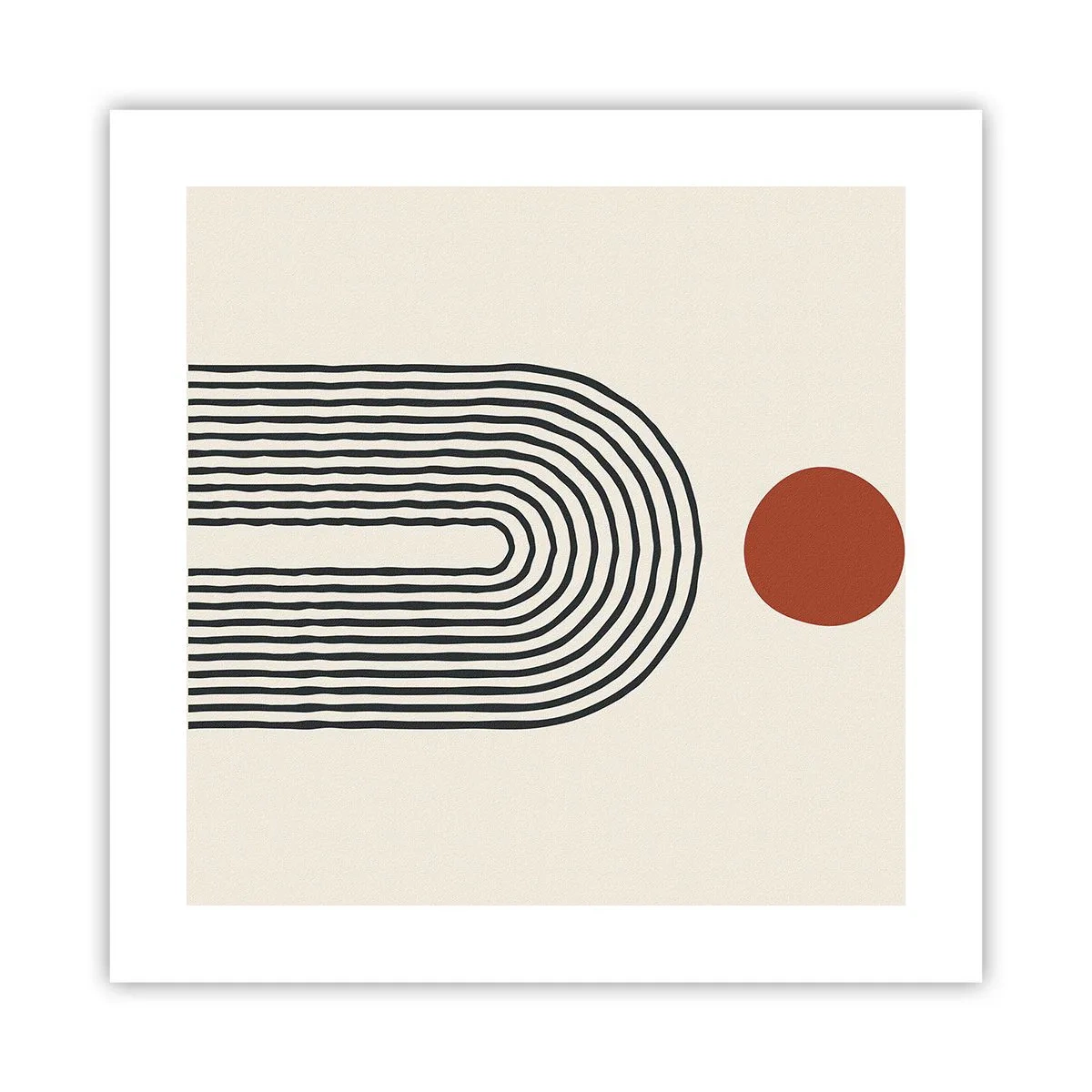 Affiche - Poster - Le magnétisme des formes et des couleurs - 40x40 cm