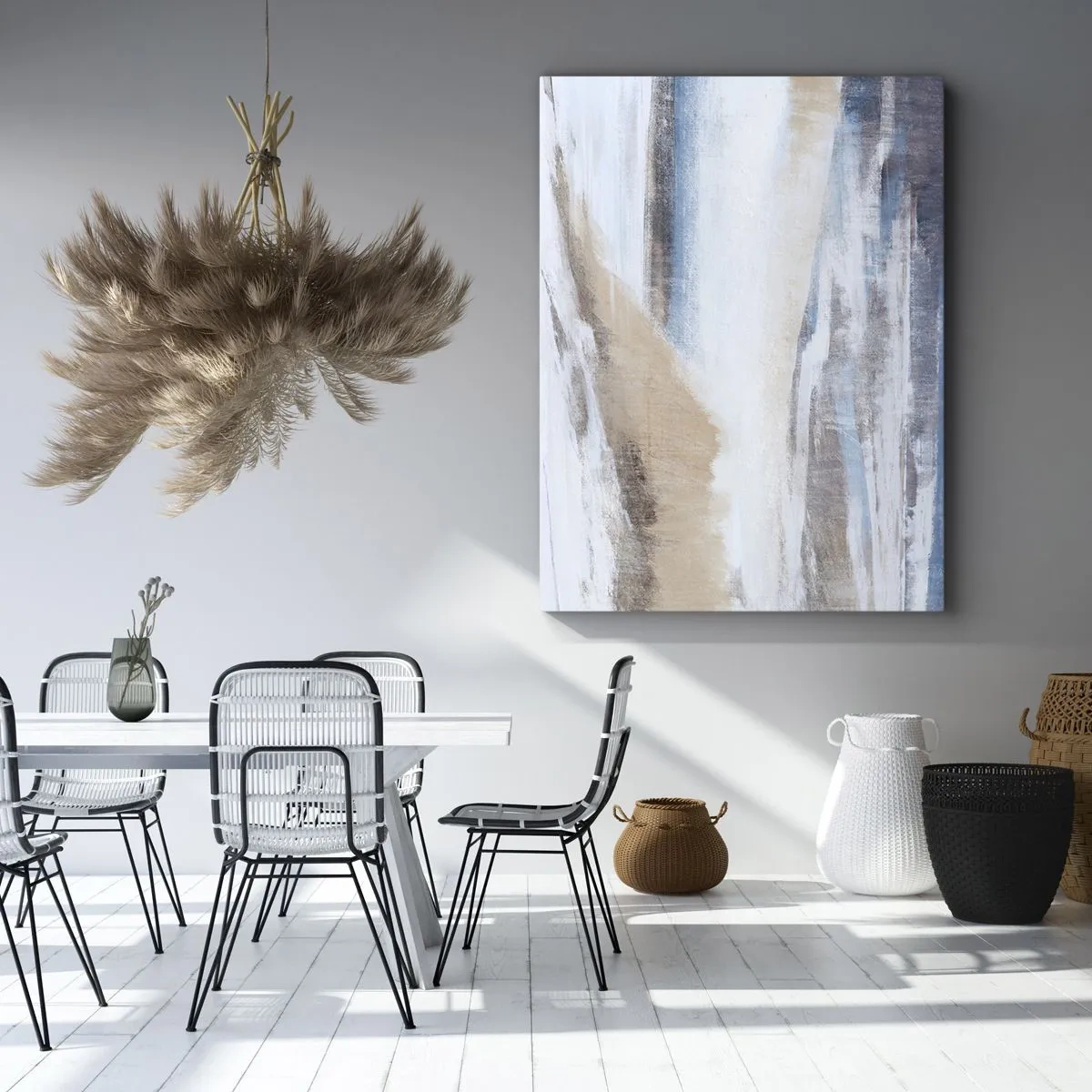 Impression sur toile - Image sur toile - Composition hivernale - 55x100 cm