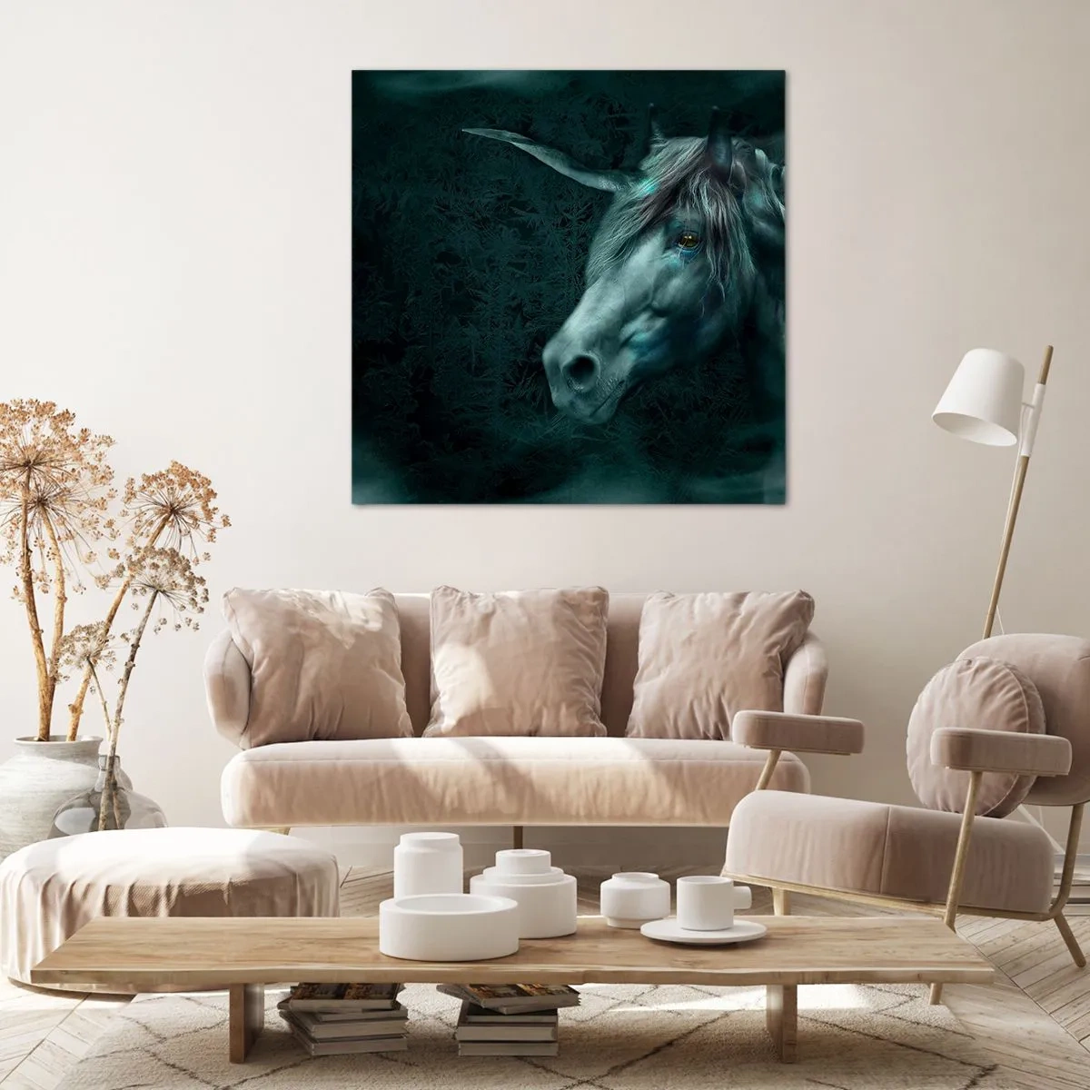 Impression sur toile - Image sur toile - Dans une forêt de conte de fées - 60x60 cm