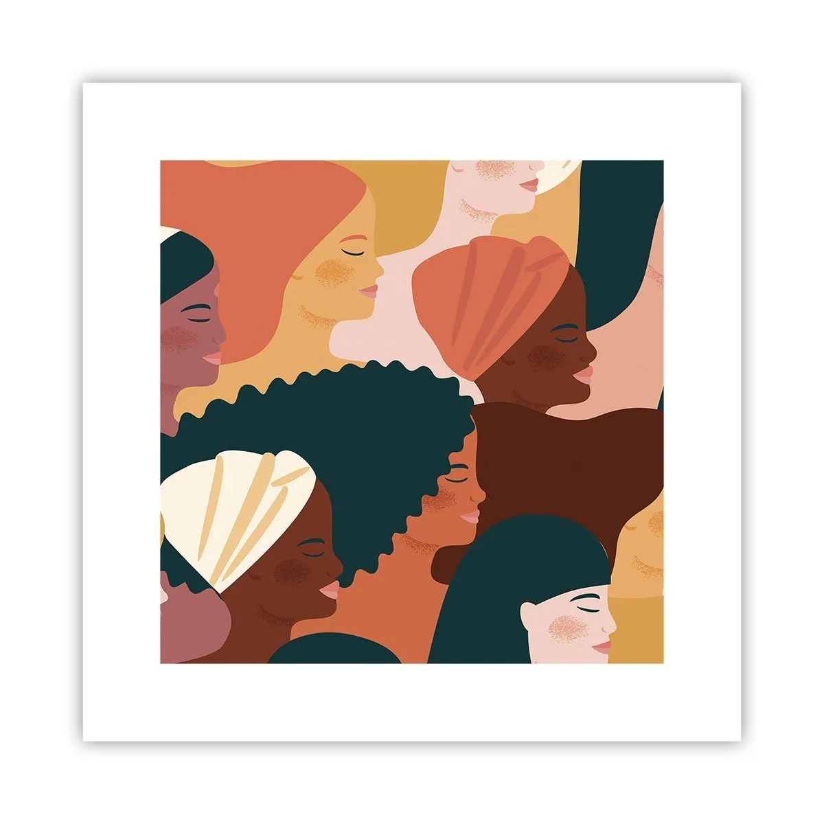 Affiche - Poster - Uniquement la féminité - 30x30 cm