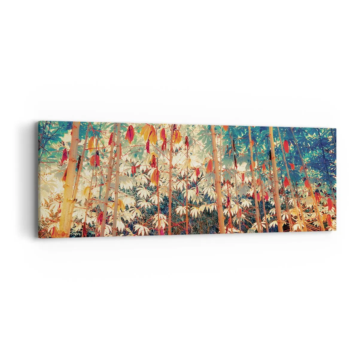 Impression sur toile - Image sur toile - La vie secrète des feuilles - 90x30 cm