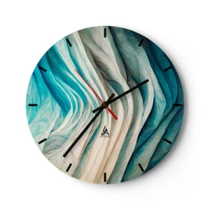Horloge murale - Pendule murale - Insatiabilité bleue - 40x40 cm