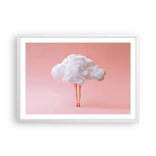 Affiche dans un cadre blanc - Poster - Douce promesse - 70x50 cm