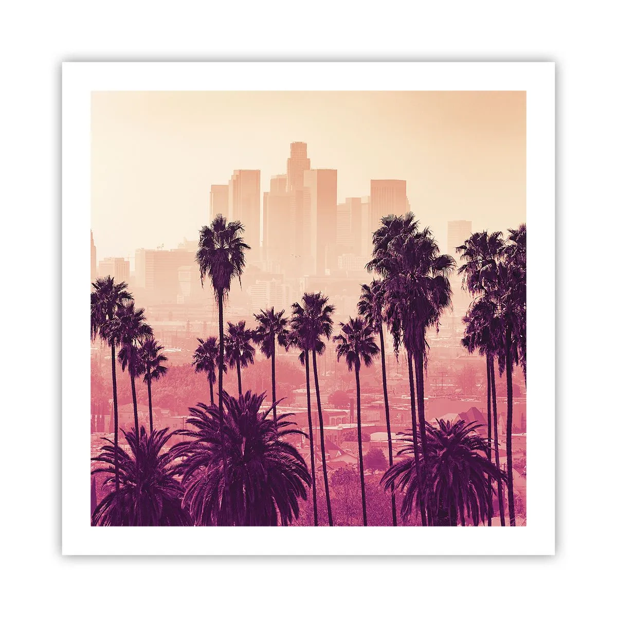 Affiche - Poster - Paysage californien - 60x60 cm