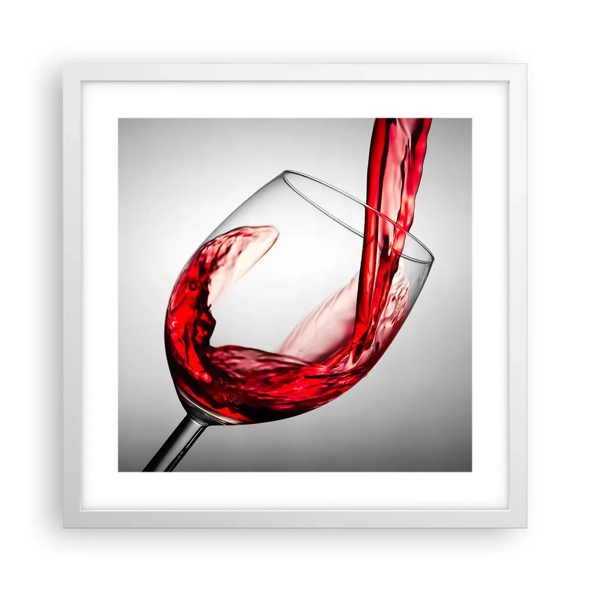 Affiche dans un cadre blanc - Poster - Nuance - mouvement - son - 40x40 cm