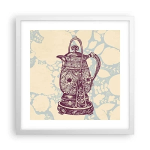 Affiche dans un cadre blanc - Poster - La beauté du quotidien - 40x40 cm