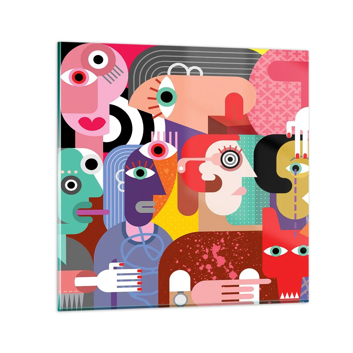 Impression sur verre - Image sur verre - Nous par M. Picasso - 70x70 cm