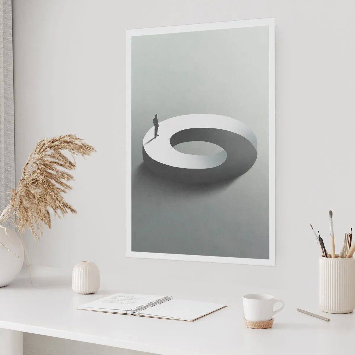 Affiche - Poster - Et sois intelligent ici - 30x40 cm