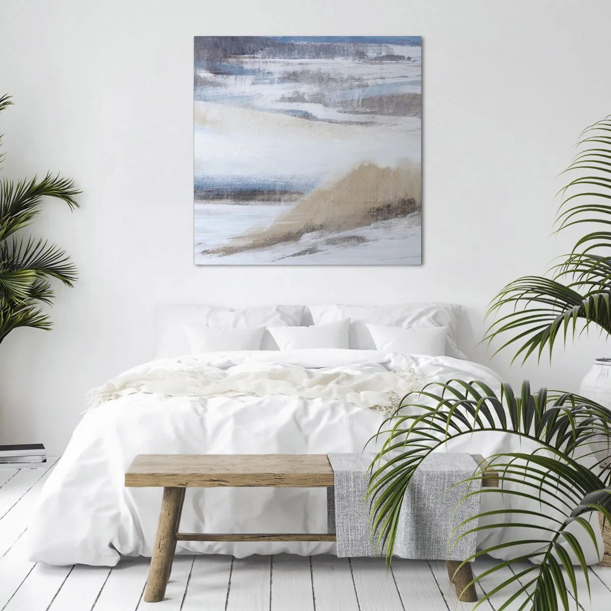 Impression sur toile - Image sur toile - Composition hivernale - 40x40 cm